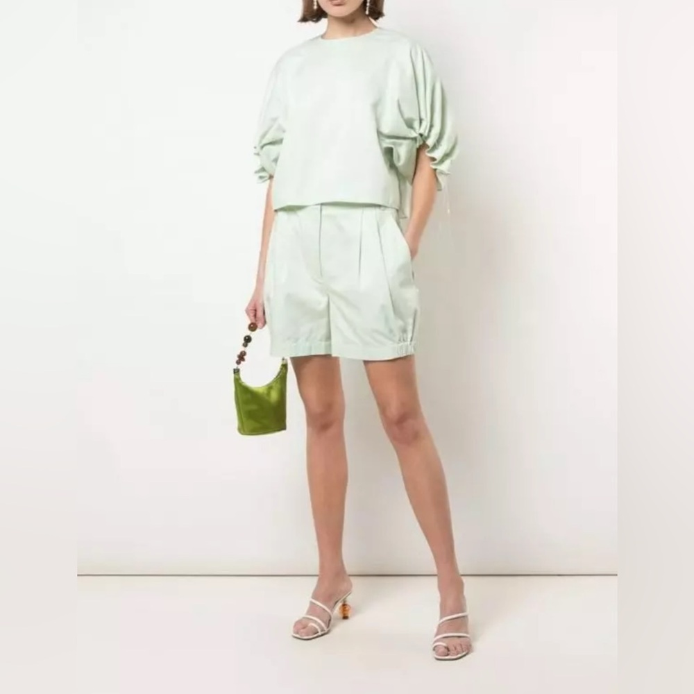 Tibi Harrison Chino Drawcord Top